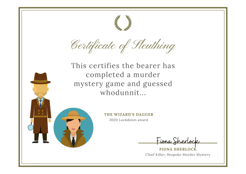 Certificate of Sleuthing